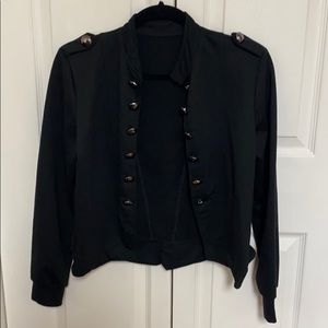 Jacket / Cardigan - Black with Glam Buttons